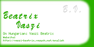 beatrix vaszi business card